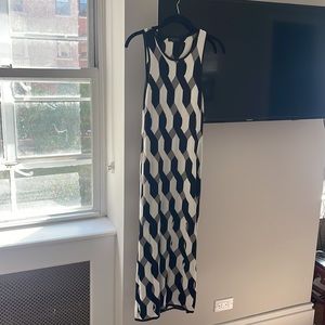 Black and white Rag and Bone maxi dress